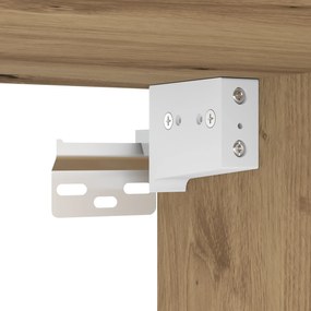 Conjunto de Mobiliário para Banheiro de 4 Peças em Carvalho Artisan e