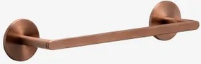 Toalheiro Adesivo De Parede Com Barra Para Casa De Banho Em Aço Inoxidável Caldrumi Ouro Rosa Escovado & ↔︎ 30 Cm - Sklum