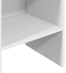 Estante de livros 40x35x180 cm derivados de madeira branco