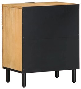 Mesa de cabeceira 50x33x60 cm madeira de mangueira maciça