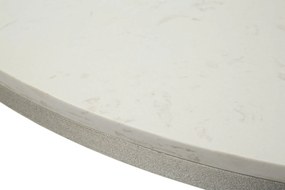 MESA DE JANTAR ISTANBUL Ø 100X76,5 CM PRATA E BRANCO