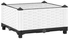 vidaXL Canteiro elevado 40x40x23 cm polipropileno