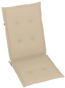 Cadeiras de jardim dobráveis c/ almofadões 6 pcs acácia maciça