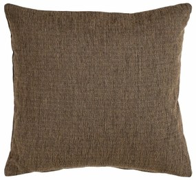 Almofada Poliéster Algodão Castanho 45 x 45 cm