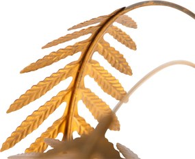 Candeeiro de mesa Art Deco dourado 3 luzes - Botanica