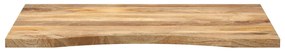 Tampo de mesa com curva 80x60x2,5 cm mangueira áspera maciça