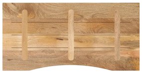 Tampo de mesa com curva 110x50x2,5 cm mangueira áspera maciça
