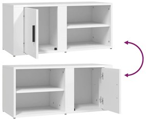 Móveis TV 2pcs 80x31,5x36 cm derivados de madeira branco