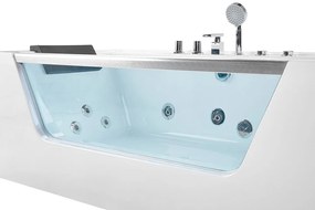 Banheira de hidromassagem em acrílico branco 170 x 80 cm MANTA Beliani