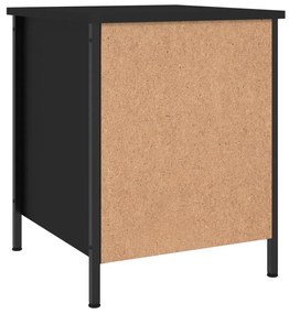 Mesas de cabeceira 2pcs 40x42x50 cm derivados de madeira preto