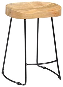Bancos de bar Gavin 2 pcs madeira mangueira maciça