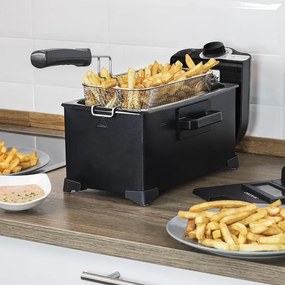 Fritadeira elétrica de 3 litros Cleanfry 3L Black