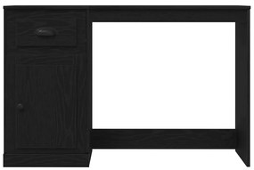 Escrivaninha com Armazenamento Carvalho Negro 50x115x75 cm Madeira eng