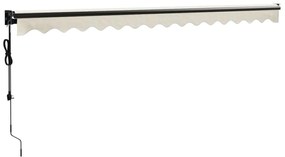 Toldo retrátil automático 4x3 m cor creme