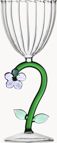 Copo de vinho branco em vidro borossilicato artesanal Botanica