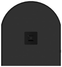 Espelho de parede 70x30 cm oval preto