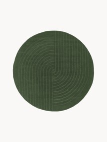 Tapete redondo em lã artesanal Mason