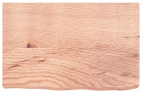 Prateleira de parede 60x40x(2-6) cm carvalho tratado castanho