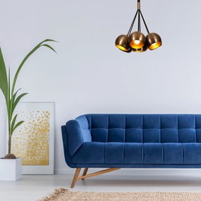 Chandelier Sivani – Vintage – 45 cm de diâmetro x 108 cm de altura