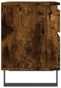 Mesas de cabeceira 2 pcs derivados de madeira carvalho fumado