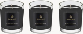 Conjunto de velas de viagem Obsidian Black Sandalwood