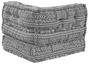 Pouf Modular - Cinza Claro, 70x70x54 cm, Tecido