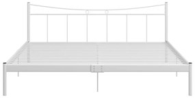 Estrutura de cama metal 200x200 cm branco