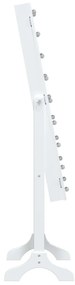 Espelho de pé com luzes LED 34x37x146 cm branco