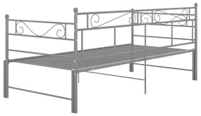 Estrutura sofá-cama de puxar 90x200 cm metal cinzento