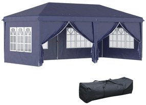 Tenda para Festas 585x295x270 cm com Paredes Laterais Amovíveis Tenda