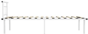 Estrutura de cama metal 90x200 cm branco