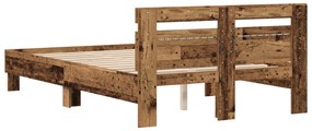 Estrutura de Cama de Madeira Engenheirada Madeira velha
