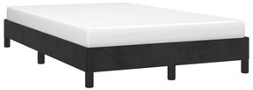 Estrutura de cama sem colchão 120x200 cm veludo preto