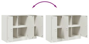 Aparador 99x39x73 cm aço branco