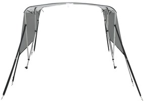 Toldo 3 arcos Bimini paredes malha laterais 183x(170-182)x137cm