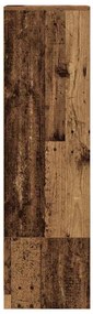 Armário alto 29,5x34x119,5 cm deriv. madeira madeira velha