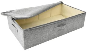 Caixas de arrumação 2 pcs tecido 70x40x18 cm cinzento