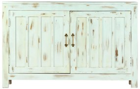 Aparador 110x35x70 cm madeira de mangueira maciça azul-claro