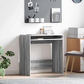 vidaXL Secretária de Computador Cinza Sonoma Madeira engenheirada Compacta