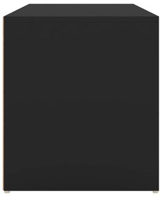 Banco de corredor 80x40x45 cm derivados de madeira preto