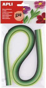 Kit Manualidades – Tiras de Papel Verdes 5x540mm – 120 Un. – Apli