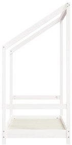 Estrutura de cama infantil 2x(70x140) cm pinho maciço branco