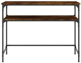 Mesa consola 100x35,5x75cm derivados de madeira carvalho fumado