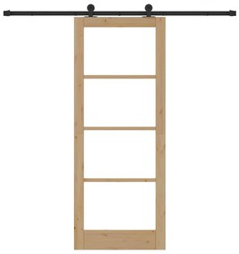 Porta a Deslizar vidaXL com Conjunto de Hardware 'ORKDAL'83x211 cm