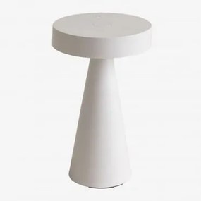 Lâmpada De Mesa Led Sem Fios Para Exterior Em Ferro Catinca Tapioca Bege - Sklum