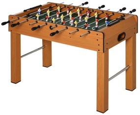 HOMCOM Matraquilho Profissional para Crianças e Adultos Mesa de Matraquilho com 8 Barras e 2 Bolas 122x61x80,7 cm Madeira