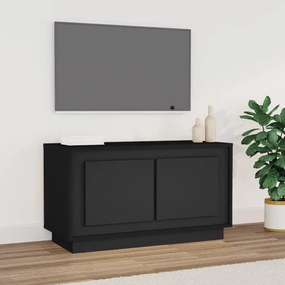Móvel de TV 80x35x45 cm derivados de madeira preto