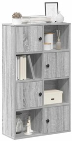 vidaXL Estante 60x24x101,5 cm derivados de madeira cinzento sonoma