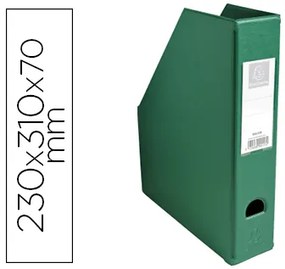 Porta Revistas Exacompta Pvc Lombada 70mm Cor Verde 230x310x70 mm