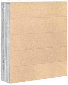 Estante 89x24x101,5 cm derivados de madeira cinzento sonoma